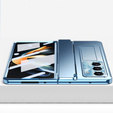 Etui ochronne PC z podstawką i ochroną zawiasu do Samsung Galaxy Z Fold6 5G – niebieskie