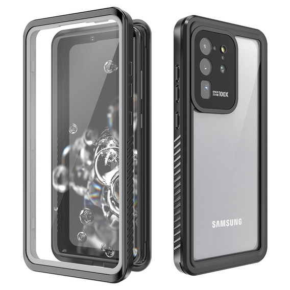 Etui Wodoodporne IP68 do Samsung Galaxy S20 Ultra, czarne