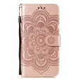 Etui z klapką do Xiaomi Redmi Note 9s/ 9 Pro, Mandala, różowe rose gold