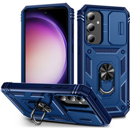 Etui pancerne do Samsung Galaxy S23 FE, CamShield Slide, niebieskie