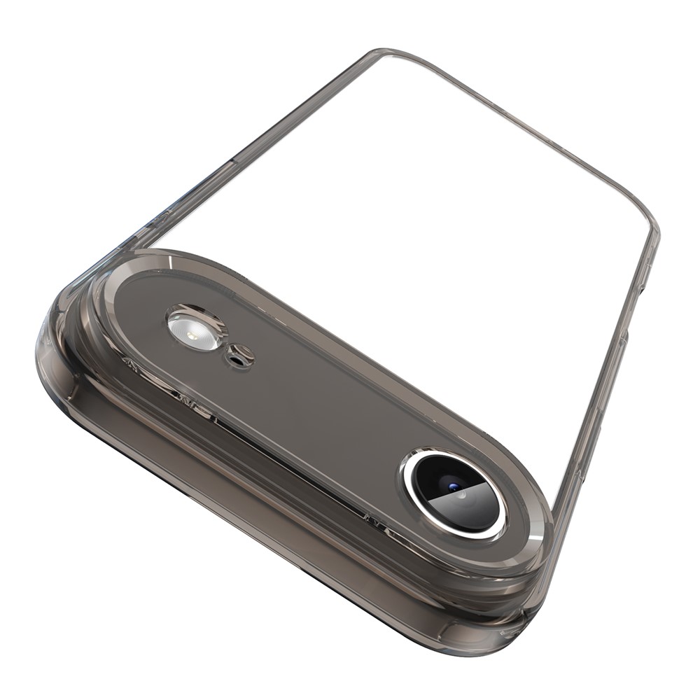 Etui do iPhone Air, silikonowe z twardym tyłem, przydymione czarne