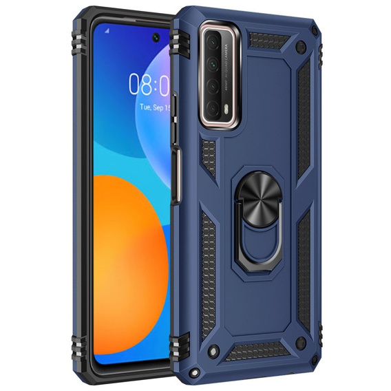 Etui pancerne do Huawei P Smart 2021, Nox Case Ring, niebieskie