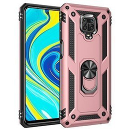 Etui pancerne do Xiaomi Redmi Note 9S / 9 Pro, Nox Case Ring, różowe