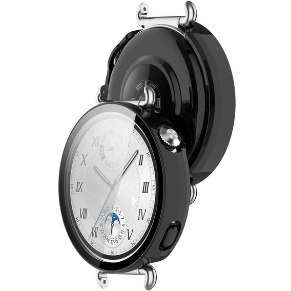 2w1 Etui + Szkło Hartowane do Huawei Watch GT 6 41mm, Czarne