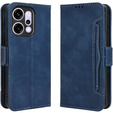Etui z klapką do Oppo Reno 14, Card Slot, granatowe