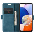 Etui do Samsung Galaxy A14 4G/5G, ERBORD Vintage portfel z klapką, niebieskie