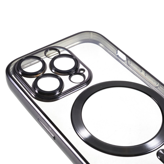 Zestaw Etui do iPhone 14 Pro Max, MagSafe Hybrid, czarne + Szkło
