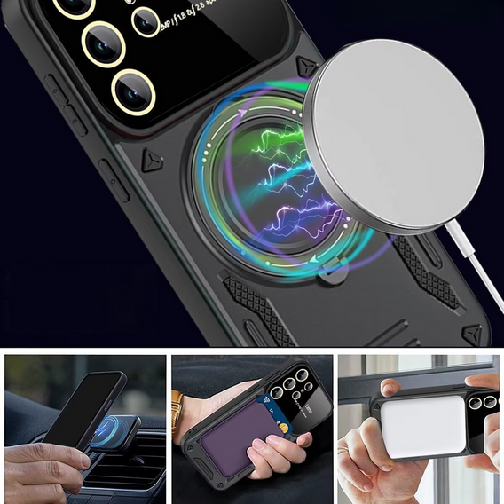 Etui pancerne do Realme 12 Pro 5G / 12 Pro+ 5G, Magnetic Ring, czarne
