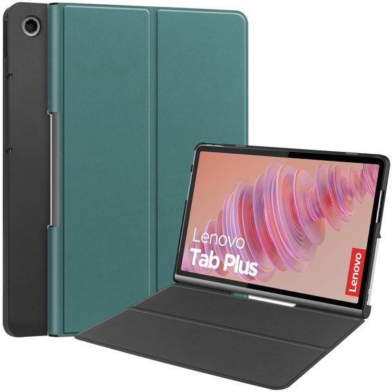 Etui do Lenovo Tab Plus, Smartcase, zielone