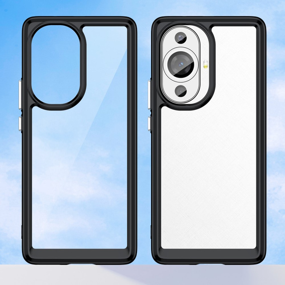 Etui do Huawei Nova 11 Pro, Fusion Hybrid, przezroczyste / czarne