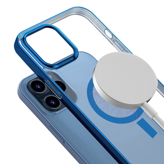 Etui do iPhone 13 Pro Max, ERBORD Hybrid MagSafe Case, niebieskie