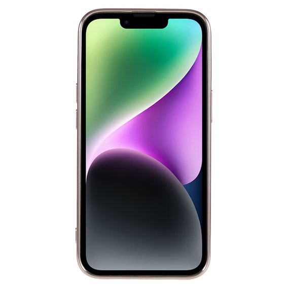 Zestaw Etui do iPhone 14, MagSafe Hybrid, różowe + Szkło