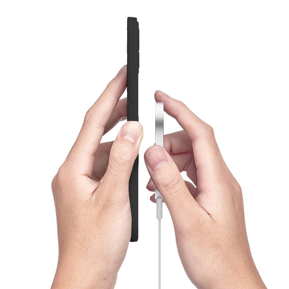 Etui Silicone Mag Cover do iPhone 13 Pro, Black