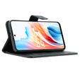 Etui z klapką do Oppo A79 5G, Butterfly, czarne