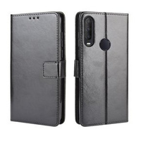 Etui z klapką do Alcatel 1S/1V/3L, Crazy Horse Wallet, czarne