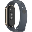 Pasek Silikonowy do Xiaomi Smart Band 10 / 9 / 8, Szary