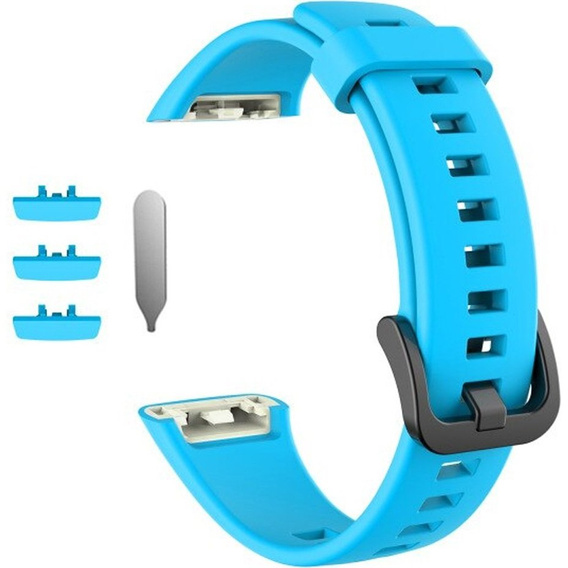 Pasek Silikonowy do Huawei Band 6 / Honor Band 6, Niebieski