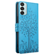 Etui z klapką do Samsung Galaxy M15 5G, Tree, niebieskie