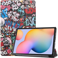 Etui do Samsung Galaxy Tab S6 Lite, Smartcase, graffiti