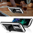 Etui pancerne do Samsung Galaxy S23 Plus, R-JUST CamShield Slide, srebrne