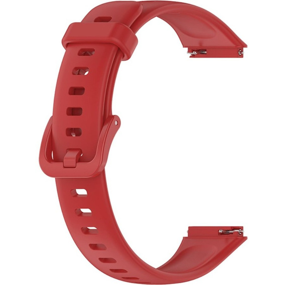 Pasek Silikonowy do Huawei Band 7, Czerwony