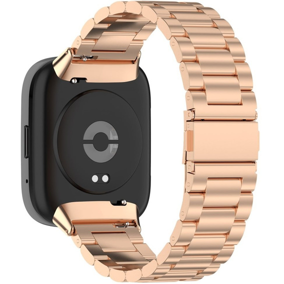 Bransoleta Stalowa do Xiaomi Redmi Watch 3 Active, Różowa rose gold