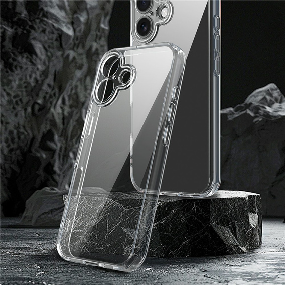 Etui do iPhone 17, z ochroną aparatu, przezroczyste