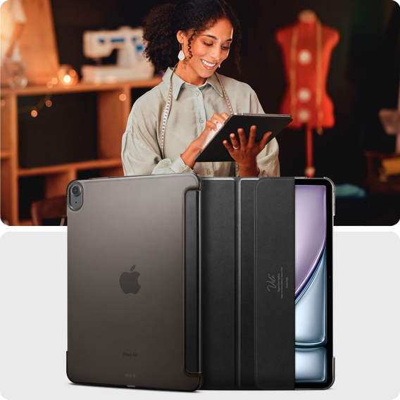 Etui SPIGEN do iPad Air 13" 2025/2024 (7/6 gen.), Smart Fold, czarne