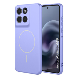Etui do Motorola Moto G86 5G, Silicone Lite, do MagSafe, fioletowe