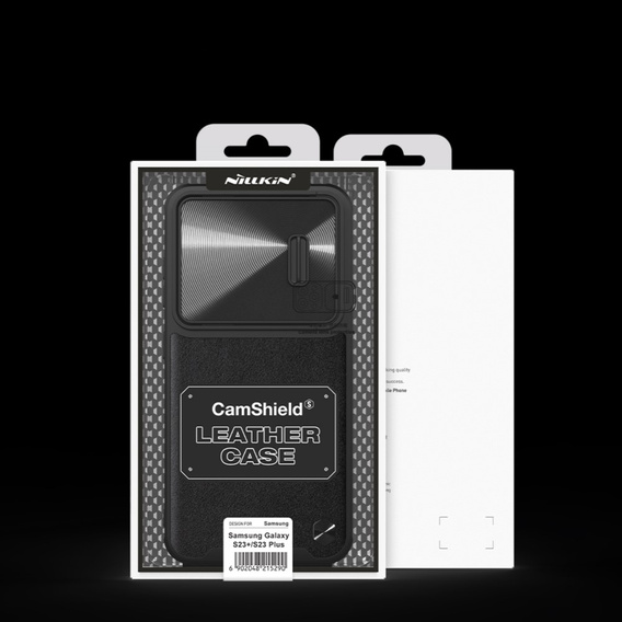 Etui Nillkin do Samsung Galaxy S23 Plus, CamShield Leather Case, czarne