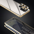 Etui do Samsung Galaxy S25 Ultra, Privacy Dual Glass, złote
