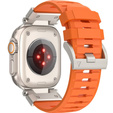 Pasek do Apple Watch 1/2/3/4/5/6/7/8/9/10/11/SE Ultra 1/2/3 42/44/45/46/49mm, Pomarańczowy