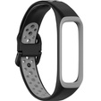 Pasek Silikonowy do Samsung Galaxy Fit 2 SM-R220, Czarny / Szary