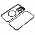 Etui Magnetic Dual Glass MagSafe do iPhone 16 Pro, czarne