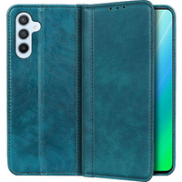 Etui z klapką do Samsung Galaxy A34 5G, Split Leather, zielone