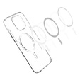 Etui Spigen do iPhone 16 Pro Max, Liquid Crystal Mag, przezroczyste + Szkło Hartowane 9H