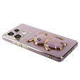 Etui do Xiaomi Redmi Note 13 Pro 5G, Rabbit, fioletowe + Szkło Hartowane 9H