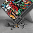 Etui do Samsung Galaxy Tab S9 FE+ Plus z miejscem na rysik, Graffiti