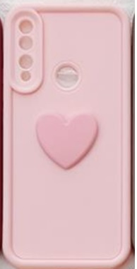  Etui do Samsung Galaxy A56, Silicone Heart, różowe + Szkło hartowane 9H