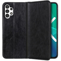 Etui do Samsung Galaxy A32 5G, Wallet Litchi Leather, czarne