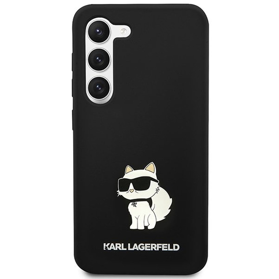 Etui Karl Lagerfeld do Samsung Galaxy S23+ Plus, Silicone Choupette, czarne