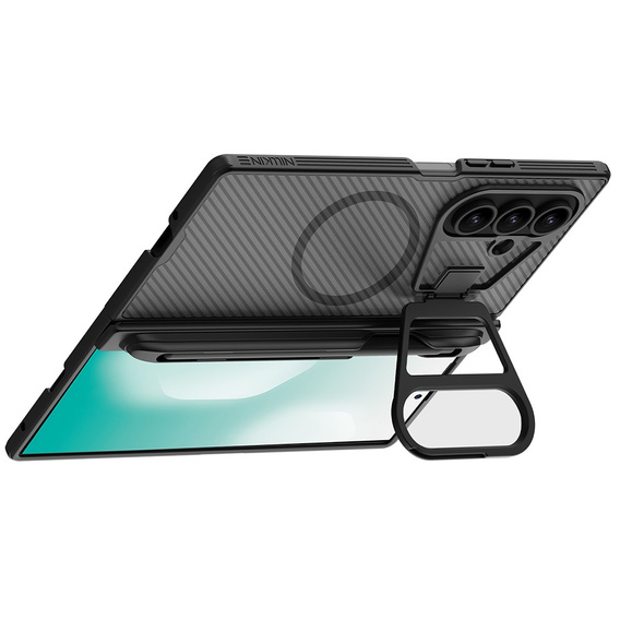 Etui z rysikiem NILLKIN CamShield Prop Magnetic do Samsung Galaxy Z Fold7 5G – czarne