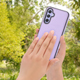 Etui skórzane do Samsung Galaxy A54, Obudowa Lychee leather Case, fioletowe