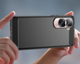 Etui do Honor 90 Lite 5G / X50i 5G, karbonowe czarne