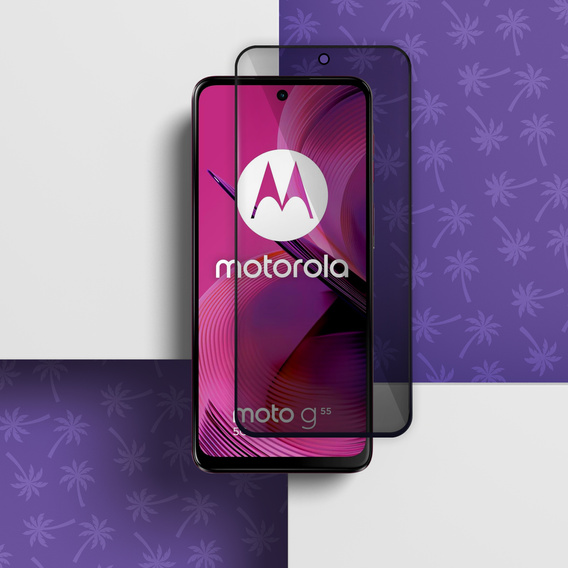 Szkło Hartowane Prywatyzujące Shy Palm do Motorola Moto G55 5G