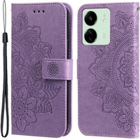 Etui z klapką do Xiaomi Redmi 13C / Poco C65, Mandala, fioletowe