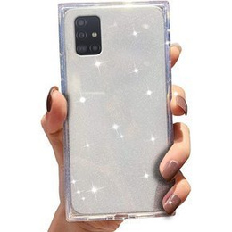 Etui Square Glitter do Samsung Galaxy A51 4G, Silver