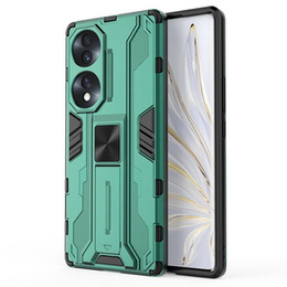 Etui do Honor 70 5G, Military kickstand, zielone