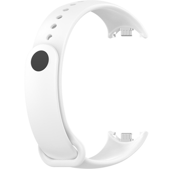 Pasek Silikonowy do Xiaomi Smart Band 10 / 9 / 8, Biały