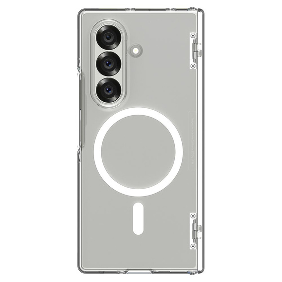 Etui Spigen do Samsung Galaxy Z Fold7, Ultra Hybrid Pro Mag MagSafe, Clear / White
